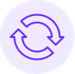 purple cycle arrows
